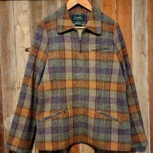 Ralph Lauren Wool Blend Front Zip Blazer